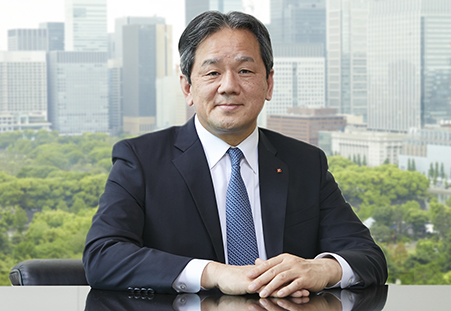 Image of Yukikazu Myochin, President and Representative Director of Kawasaki Kisen Kaisha, Ltd.