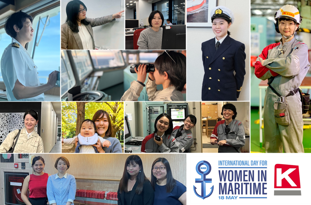 Photos of women working in the maritime
