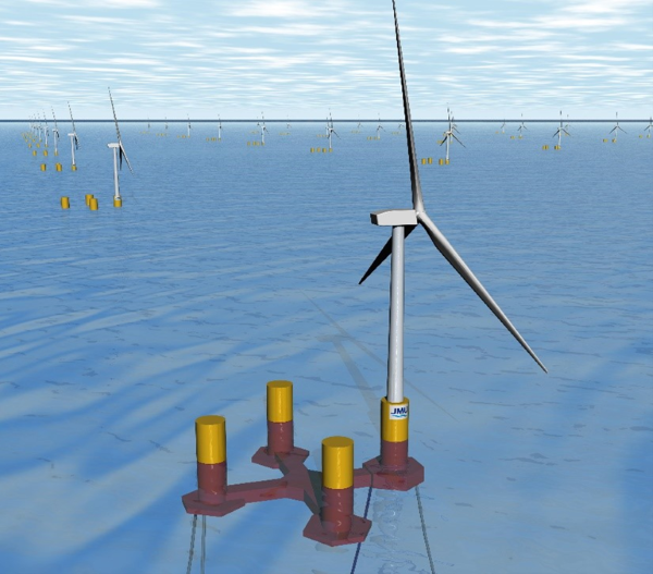 Floating Offshore Wind Turbine
(Provided by Japan Marine United Corporation)
