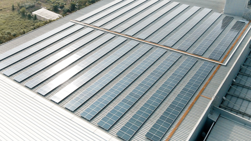 a photo of solar panel