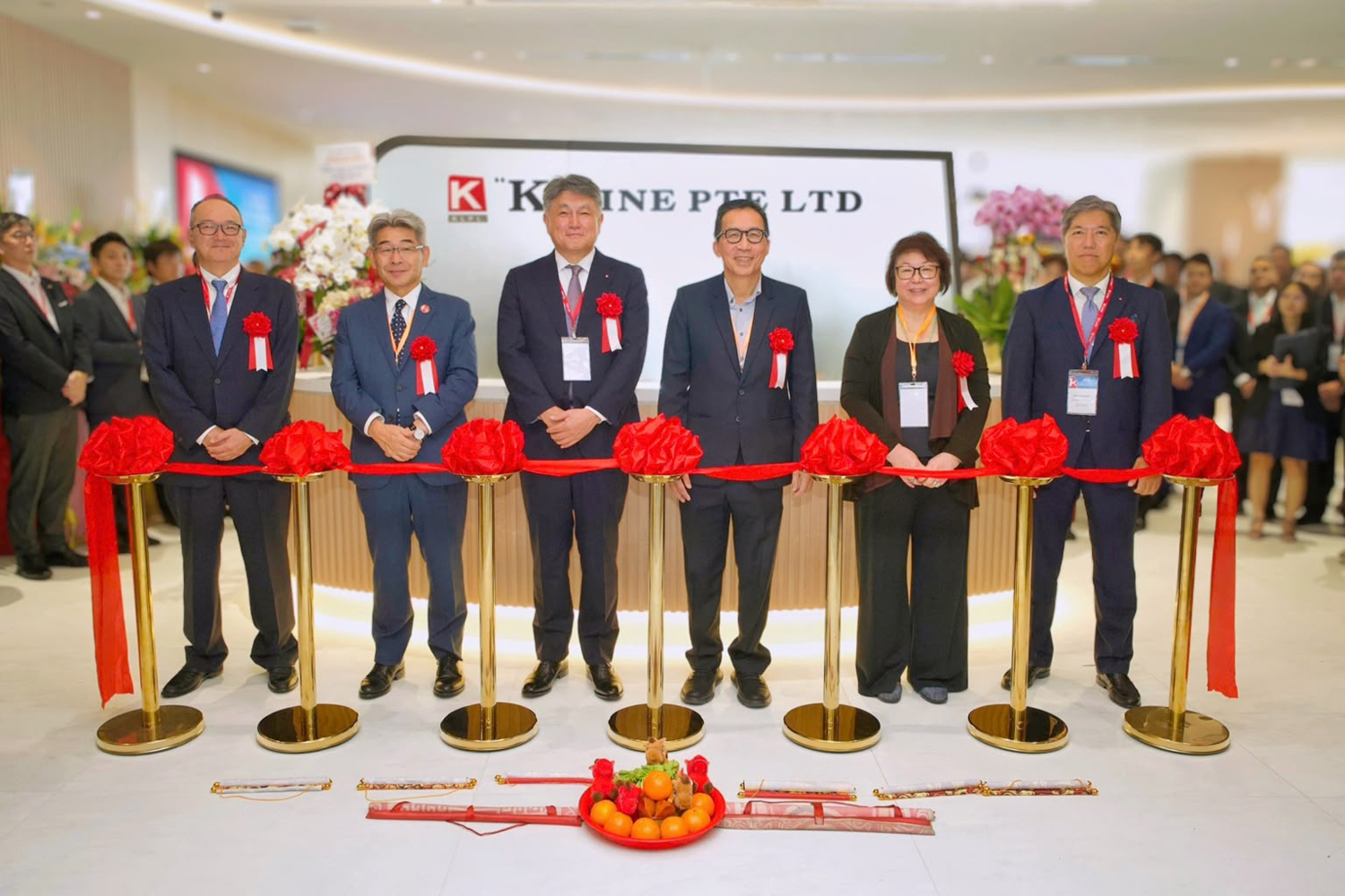 Ribbon-cutting ceremony for the KLPL office on the 22nd floor