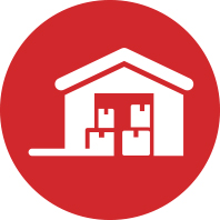 The icon for Warehousing
