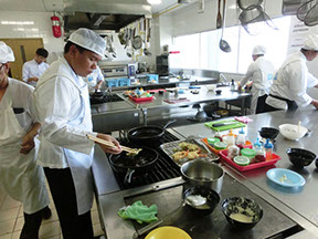 kitchen on board.