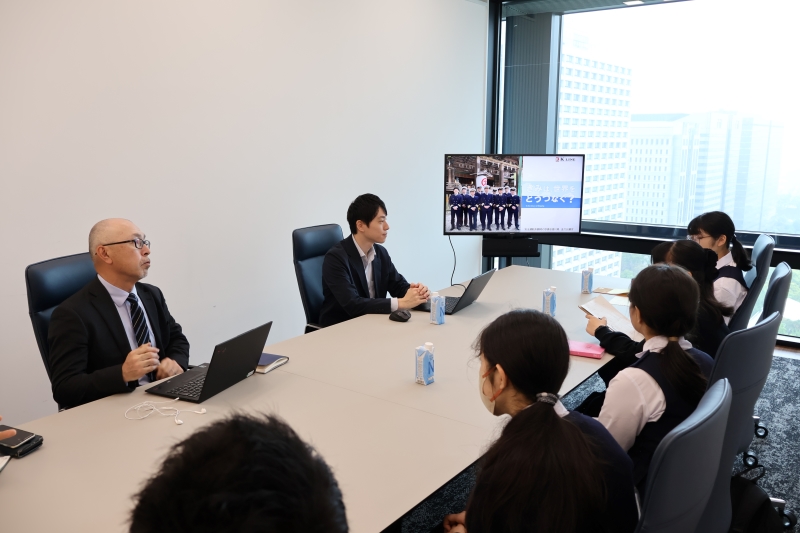 （写真）　当社オフィス訪問（25年4月）の様子